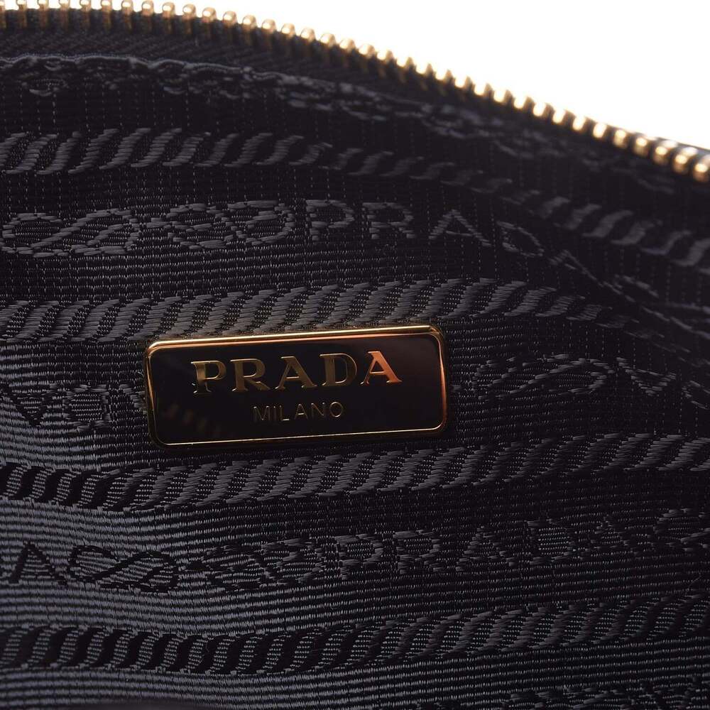 Prada Vitello Daino Black Leather Cosmetic - Picture 4 of 5